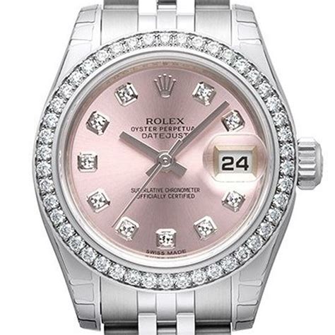 Rolex datejust pink diamond dial